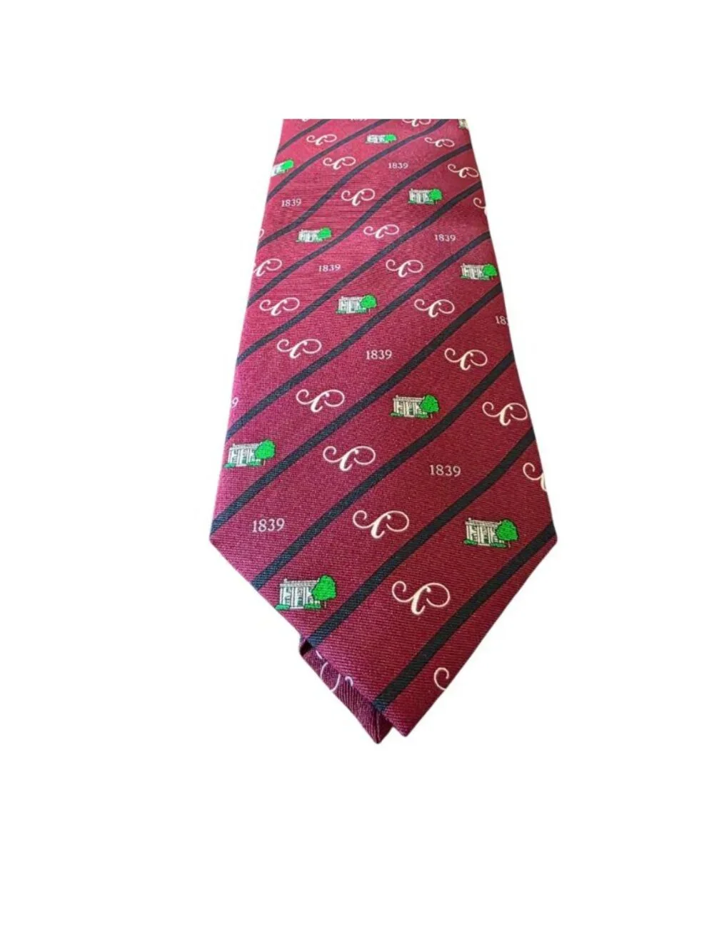Episcopal High School Silk Tie Burgundy Crest Callaway Loyalty Society USA Made